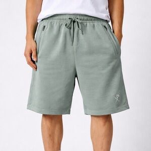 Survival Sage Green Shorts Men’s size small Streetwear Elastic Waist Drawstring